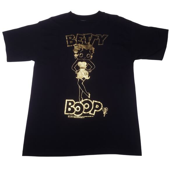 90s Vntg Betty Boop Metallic Mens Tee - Picture 1 of 6